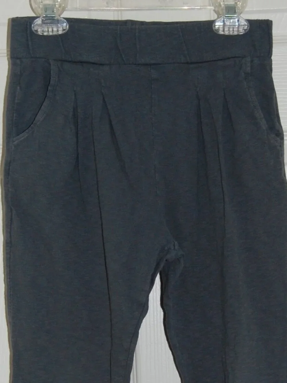 GAP Girls Light-Weight Cotton Sweatpants, Size 10, Greenish Gray